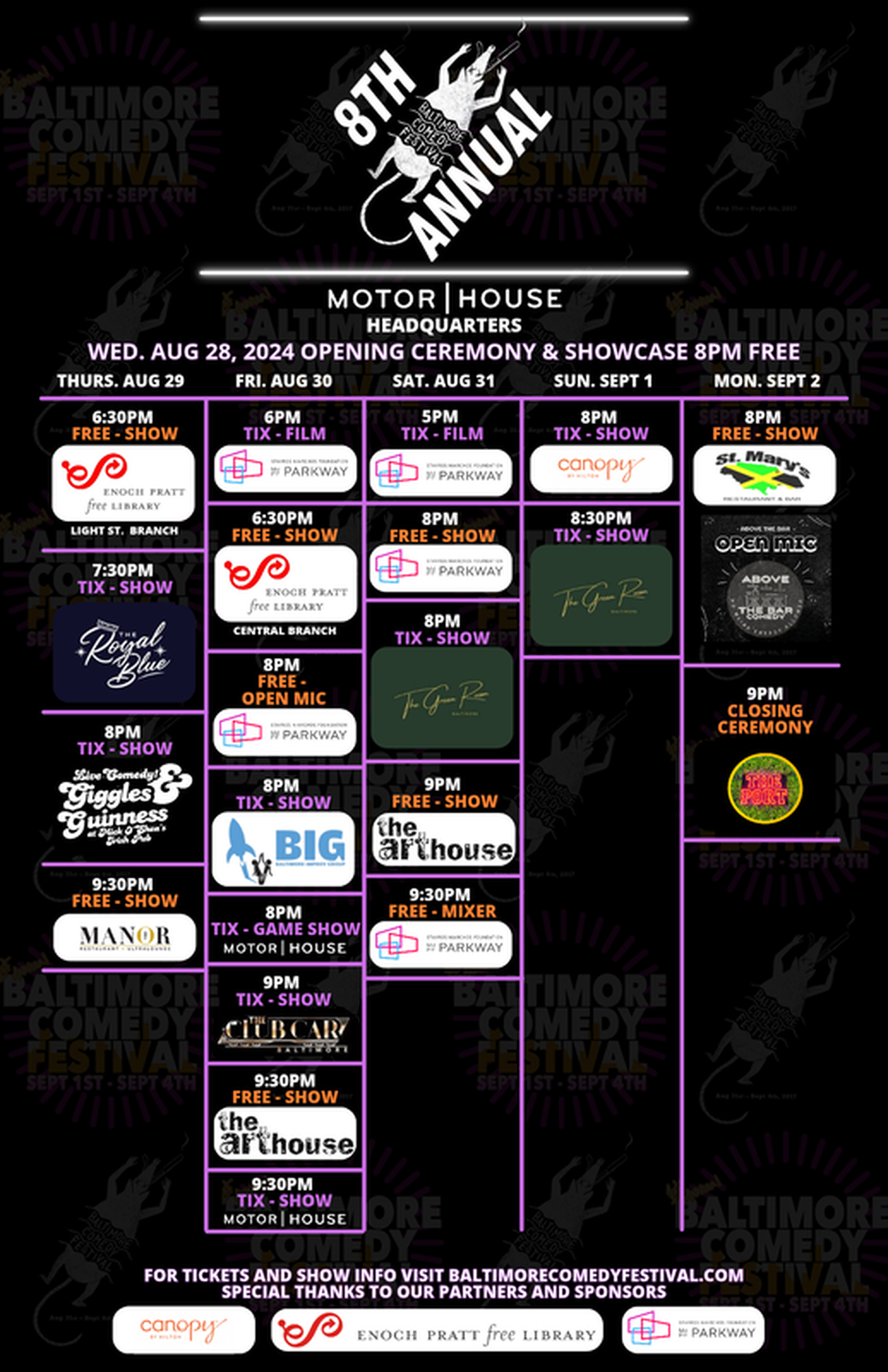 Baltimore Comedy Festival Showcase 